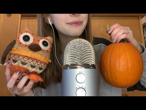 ASMR Fall Triggers 🎃 Slow Tapping, Scratching, & Whispers