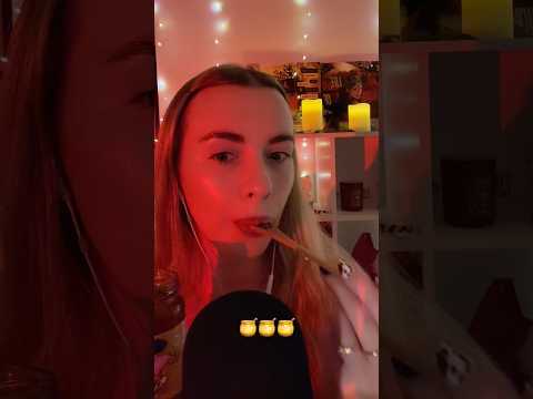 ASMR honey trigger 🐝🍯💛⭐️ #asmrhoney #asmrmouthsounds