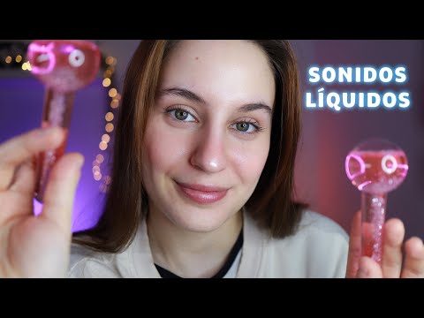 ASMR con líquidos 💧🫧 Sonidos muy relajantes!