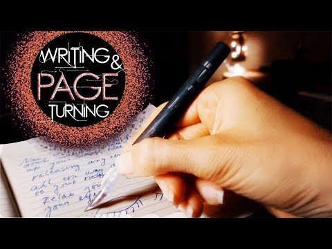 Vintage Asmr Ballpoint Pen Writing No Talking ★ Tapping & Page Turning ★ Sleep Relaxation Music