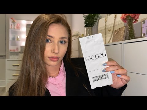 ASMR Roleplay | Stuck Up Luxury Salesperson Fumbles a Sale 👩‍💼💸🧾