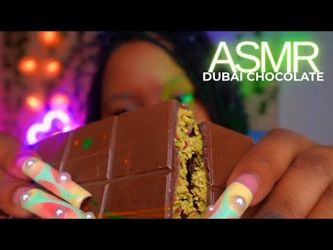 ASMR | DUBAI CHOCOLATE 🍫ASMR MUKBANG