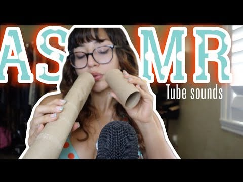ASMR | Tube sounds (cardboard scratching, tapping, squishing & more)