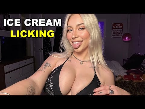 I Should Not Be Licking This Ice Cream Too Much - ASMR Mouth Sounds