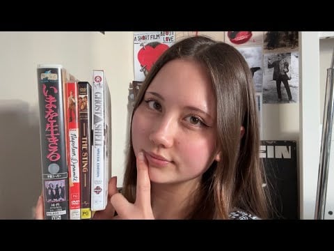 asmr you’re the last customer in a DVD rental store