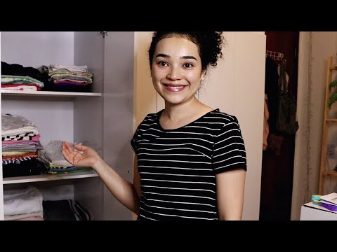 ASMR Não Intencional, bem calminho Organizando Meu Guarda-roupas👚👖#caseirinho