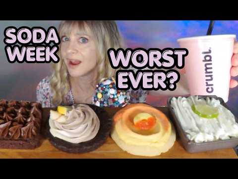 ASMR Crumbl's WORST Cookies Ever & Trying Dirty Soda | Soda Week Taste Test