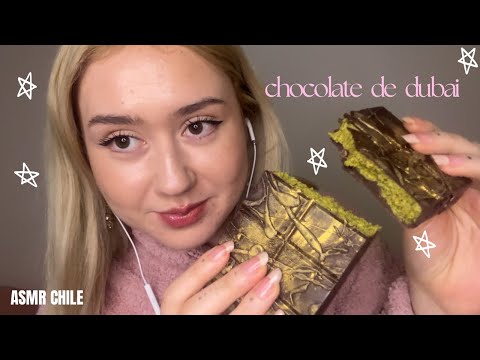 ASMR PROBANDO EL CHOCOLATE DE DUBAI