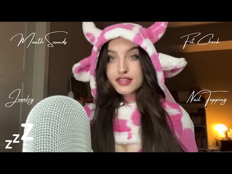 Beebee ASMR Fit Check Part 3 Compilation | Mouth Sounds, Nail Tapping, Fabric Sounds, Jewelry