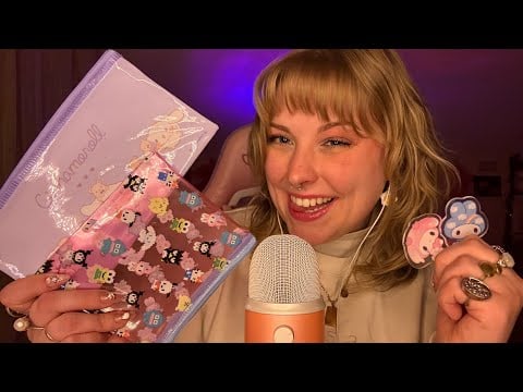 ASMR Trigger Assortment and Rambling 🎀✨ Tapping and Mouth Sounds 🩷