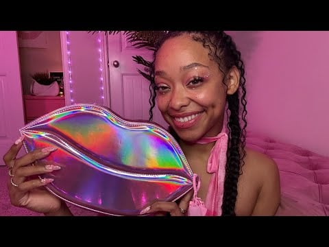 ASMR | Lipgloss Unboxing + Application (lofi)💗 