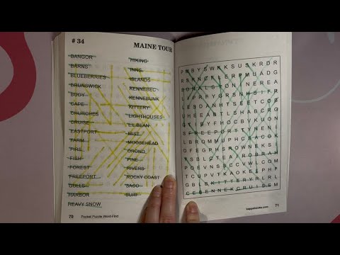 ASMR Doing #34 In Word-Finds