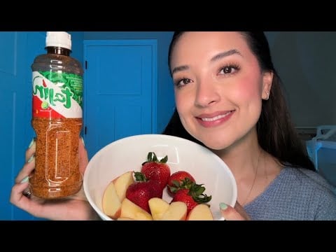 ASMR | Fruit & tajin 🍎🍓