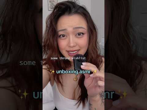unboxing asmr :) 🥰 THANK YOU for the gifts 🫂 #asmr #creator #fan #irl