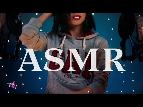 Relaxing Gum Chewing ASMR + Hair Play | No Talking