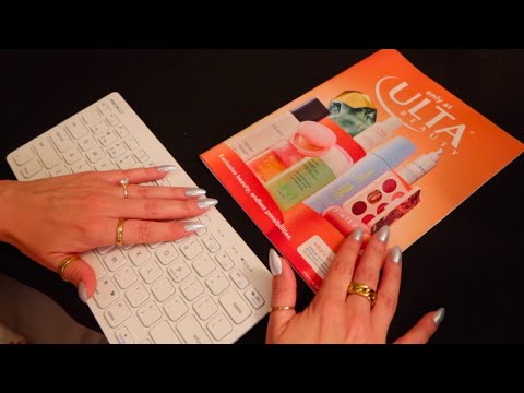 ASMR Beauty Concierge Service 💅 Soft-Spoken Assistance + Typing & Magazine Flipping