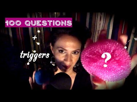 ❤️ ASMR TAG 100 QUESTIONS que personne ne pose -  chuchotement proche micro