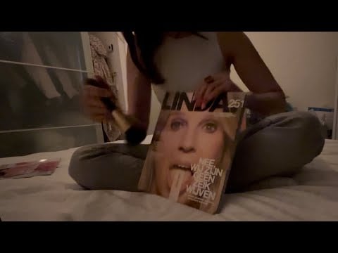 ASMR Page turning, squeezing, brushing, tapping, tracing