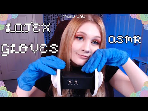 ASMR Latex Glove Ear Massage (tapping, ear cupping, rubbing) *NO TALKING*