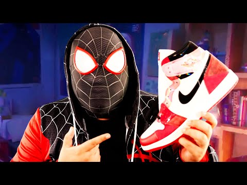 ASMR | Miles Morales Unboxes Across The Spider-Verse Jordan 1's