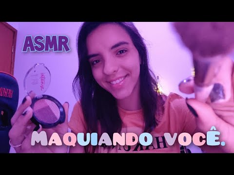 ASMR - MAQUIANDO VOCÊ (delicado e calmo)