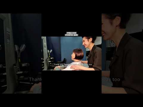 미용실 ASMR시각과 청각의 활성화 #멋내기 새치커버 흰머리도 먹으면서 밝게~ASMR visual and hearing activation at the salon