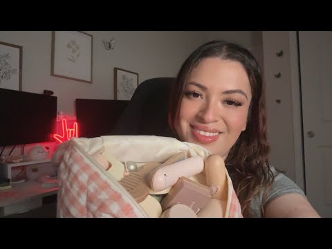 ASMR| Doing your wooden makeup & hair 😍- (personal attention) 🪵