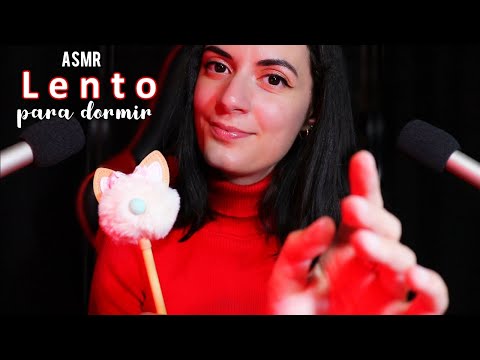 ASMR español LENTO y SUAVE para dormir❤️ (Susurros, mouth sounds, Visual etc)