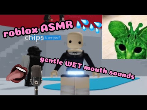 ROBLOX ASMR~gentle WET mouth sounds(tongue swirls and more)