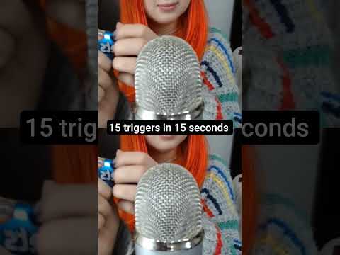 ASMR 15 TRIGGER in 15 SEC #asmr #shorts #shortvideo
