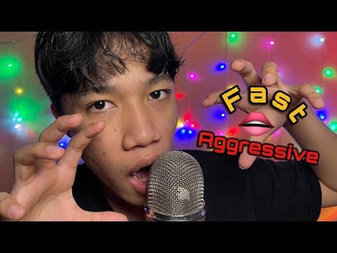 ASMR Fast & Aggressive Mouth Sounds And Triggers For SLEEP