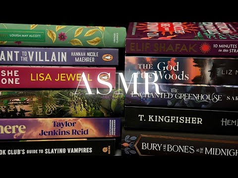 ASMR Book Haul | Book Tapping & Scratching,Tracing, Paper Sounds, Soft Whispering