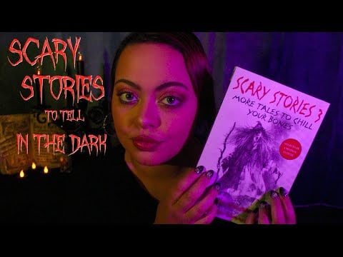 ASMR| Scary Stories to Tell in the Dark w/ Fire Crackling