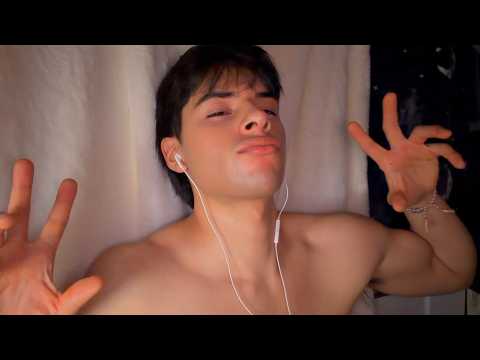 ASMR sounds of mouth, body, and hands