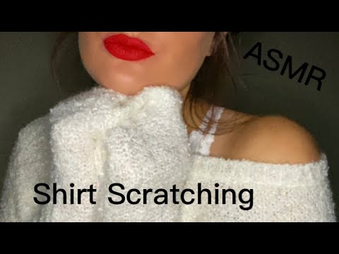 ASMR Shirt Scratching, Fabric Sounds, Skin Scratching