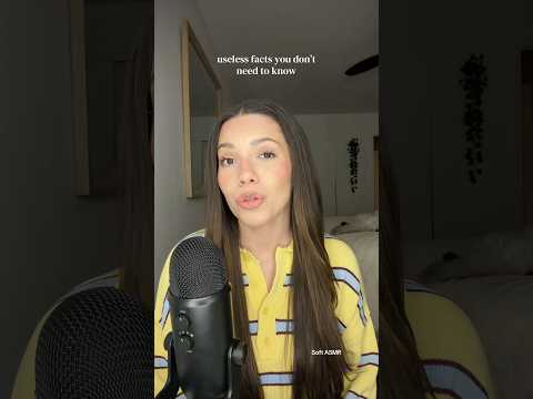 ASMR USELESS FACTS YOU DON’T NEED TO KNOW 🧠 #asmr #whispering #funfacts #relaxing