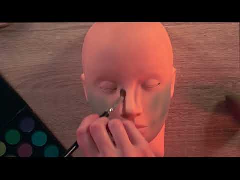 ASMR Makeup Application - Relaxing Brushing