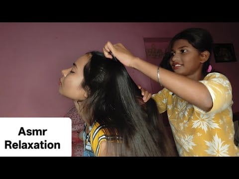 Baijanti Doing My Hairstyle & Gentle Hair Combing for Deep Relaxation 💆‍♀️✨ |