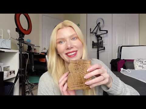 ASMR| Putting the Mic inside Different Objects (wood, plastic, cardboard, glass sounds) 📦🥤👛
