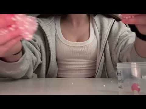 #asmr  SLIME sounds and mouth sounds 🌸💕✨