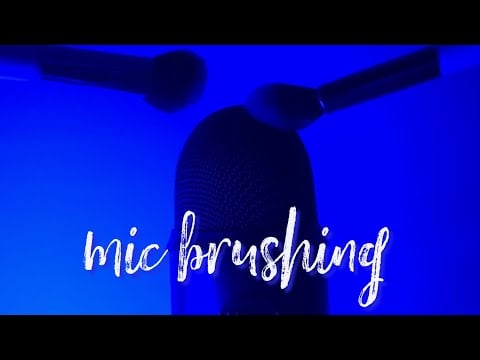 ASMR Mic Brushing With Different Types of Brushes (No Talking)
