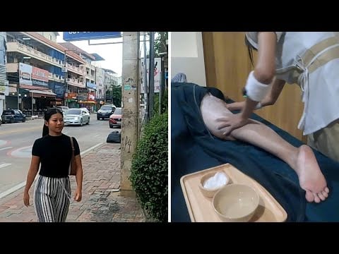 ASMR: Trying A Milky Body Scrub Massage