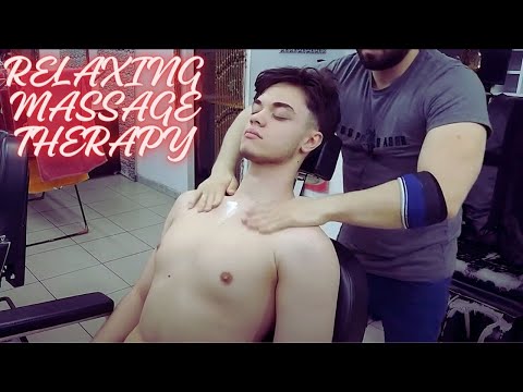 ASMR AMAZING TURKISH FULLBODY BARBER MASSAGE-Chest,leg,foot,arm,back,abdomen