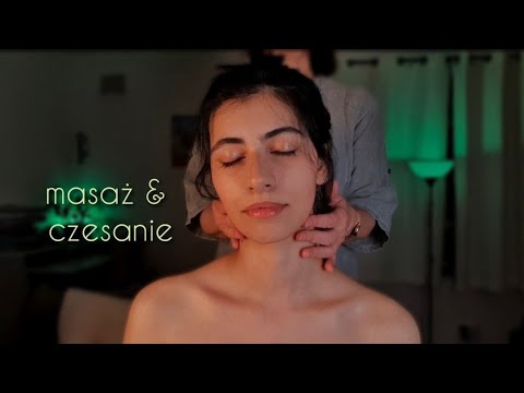 ASMR po polsku MASAŻ & CZESANIE WŁOSÓW na mnie 💆🏻‍♀️