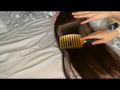 ✨ Relaxing Hair Brushing ASMR | Gentle Strokes for Deep Sleep & Stress Relief ✨