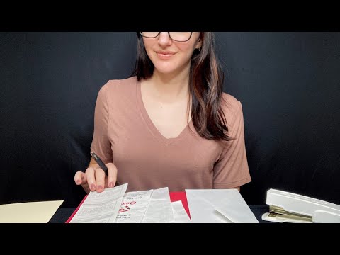 Tax Accountant ASMR 📎 Keyboard Typing, Paper Sounds, Writing, Soft Spoken