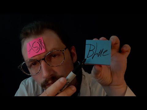 ASMR Inspecting & Putting Sticky Notes On You w/Tests (progressively chaotic) (Full Version)