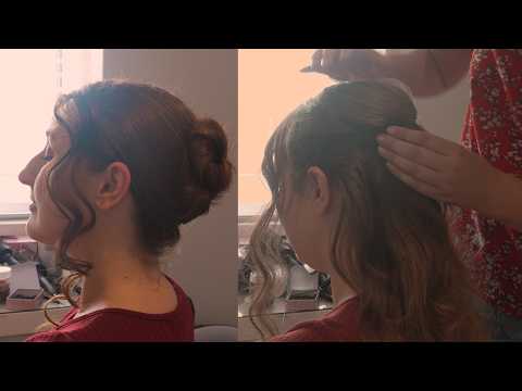My Friend Does a French Twist Hairstyle for Me | Unintentional ASMR | Perfectionist Touches