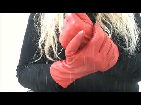 LEATHER GLOVES💋  Reading in Dutch [[ASMR]]