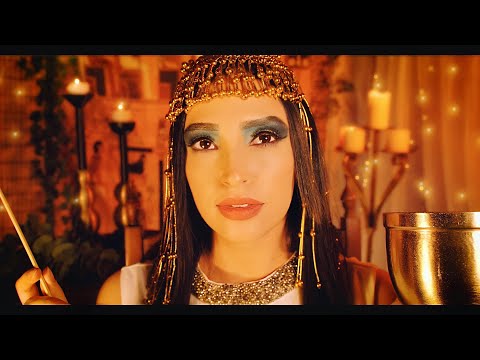 ASMR World Spa | EGYPTIAN Ceremony | Historical ASMR for Sleep + Full Body Cleanse